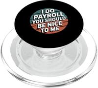 Funny Payroll Saying Retro Badge Sarcastic PopSockets PopGrip for MagSafe