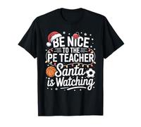 Funny PE Teacher Christmas Physical Education Xmas T-Shirt