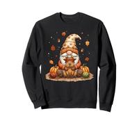 Funny Peace Gnome Capybara Thanksgiving Pumpkin Autumn Fall Sweatshirt