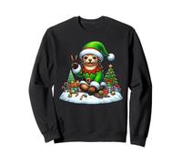 Funny Peace Hand Sea Lion Elf Christmas Womens Mens Kids Sweatshirt
