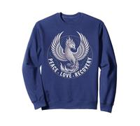 Funny PEACE LOVE RECOVERY Crew Counseling PT Recover NA Sweatshirt