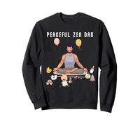 Funny Peaceful Zen Dad Namaste Yoga Meditation Mindfulness Sweatshirt