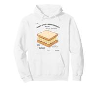 FUNNY PEANUT BUTTER AND BANANA Deconstructed Sandwich Pullover Hoodie