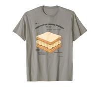 Funny Peanut Butter and Banana Deconstructed Sandwich T-Shirt