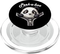 Funny - Peek-a-boo - Panda Bear PopSockets PopGrip for MagSafe