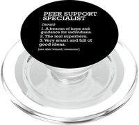 Funny Peer Support Specialist Job Definition Personalized PopSockets PopGrip for MagSafe