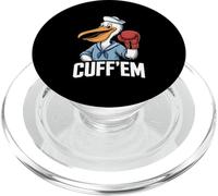 Funny Pelican Cuff'em Boxing Sailor Cartoon PopSockets PopGrip for MagSafe