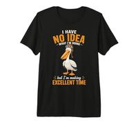 Funny Pelican Pilot s Humorous Aviator Premium T-Shirt