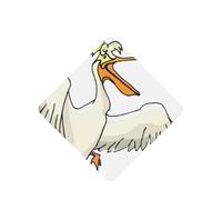 Funny Pelican Printing 10 Pcs Air Freshener Cards,Car Scented Hanging Sheets Air Freshener Set For Car Decoration