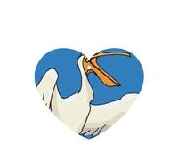 Funny Pelican Printing Fashion Car Air Freshener Cards 10 Pcs Car Scented Hanging Sheets