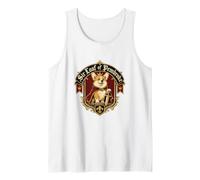 Funny Pembroke Corgi Medieval Knight King Graphic Tank Top