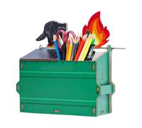 Funny Pen Holder, Creative Pen Holder for Desk - Wooden Desk Pen Organizer - Colorful Pen Holder, Multifunctional Pencil Case for Home, School, Work, Classroom