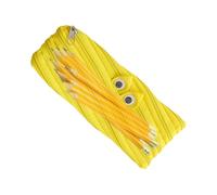 Funny Pencil Case, Stationery Organizer with Zipper and Large Capacity, Pencil Organizer Bag | For Eraser School Students Teachers Artists Office Teenagers University Traveled, yellow,