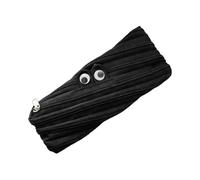 Funny Pencil Holder,Large Capacity Pencil Holder with Zipper - Pencil Organizer Bag | for Students Teachers Artists School Classroom Office Class, Black/White, Consulte la descripción, See