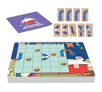 Funny Penguin Bathing, Board Game Toy, Splicing Jigsaw Puzzle Frame, Colorful Visual Problem Solving Tool, Logic Grid Blocks with Educational Design, Children Kindergarten Gift for Mind Growth