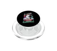 Funny Penguin Chillin Through Christmas Holiday PopSockets PopGrip for MagSafe