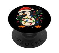Funny Penguin Dabbing Christmas Xmas Holidays Boys Girls Kid PopSockets Adhesive PopGrip