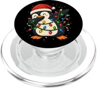 Funny Penguin Dabbing Christmas Xmas Holidays Boys Girls Kid PopSockets PopGrip for MagSafe