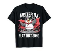 Funny Penguin DJ Mister DJ Play That Song Youth & Adults T-Shirt
