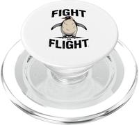 Funny Penguin Fight Or Flight Meme Penguin PopSockets PopGrip for MagSafe