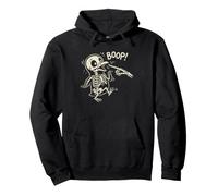 Funny Penguin Skeleton Boop Halloween Kids Mens Womens Pullover Hoodie