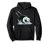 Funny Penguin Ski Fail Splash Winter Humor Pullover Hoodie