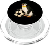 Funny Penguin With A Soccer Ball PopSockets PopGrip for MagSafe