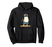 Funny Penguin with Swim Shorts Costume for Boys and Girls Pullover Hoodie