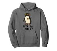 Funny Penguin WTF Is a Tariff Political Meme Protest Pullover Hoodie