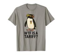 Funny Penguin WTF Is a Tariff Political Meme Protest T-Shirt