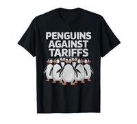 Funny Penguins Against Tariffs Sarcastic vintage Anti Trump T-Shirt