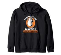 Funny Penguins Can't Fly I Can't Fly Therefore I'm A Penguin Zip Hoodie
