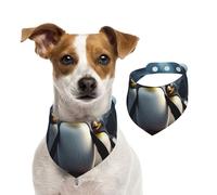 Funny Penguins Dog Bandanas,Summer Bandanas for Dogs Washable Adjustable Dog Triangle Scarf Bibs Cute Pet Bibs for Medium Large Dogs Puppy and Cats Medium
