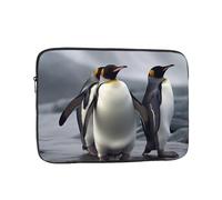 Funny Penguins Laptop Sleeve for Women Men, 17 Inch Waterproof Laptop Bag Lightweight Notebook Computer Cover Bag