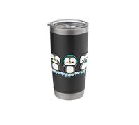 Funny Penguins See Hear Speak no Evil Bird Nerds Stainless Steel Insulated Tumbler