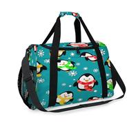 Funny Penguins Travel Duffel Bag for Girls Boys Women Men Penguins Cute Weekend Overnight Bag Shoulder Tote Luggage Handbag for Travel Sports Gym