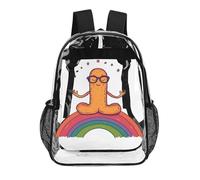 Funny Penis Clear Backpack Stadium Events Transparent Bag PVC