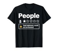 Funny People One Star Total Nightmare Would Not Recommend Value Graphic T-Shirt