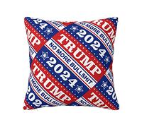Funny People Pillows Trump 2024 No More Bullshit Pillowcase Aesthetic Throw Pillows Funny Pillow Case (Size : 40X40CM)