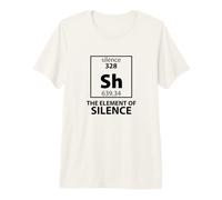 Funny Periodic Table Element of Silence Sh Premium T-Shirt