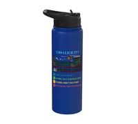 Funny Periodic Table Science Can I Lick It Chemistry Teacher Stainless Steel Insulated Water Bottle