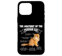 Funny Persian Cat Mom Dad Meow Case for iPhone 16 Pro Max