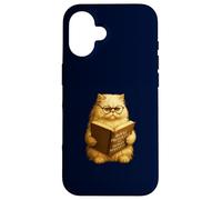 Funny Persian Cat Royal Protocols For Human Servants Book Case for iPhone 16