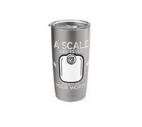 Funny Personal Trainer A Scale Can Never Measure Your Worth Stainless Steel Insulated Tumbler