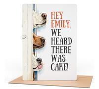 Funny Personalised Dog Birthday Card - Add Any Name - Custom Message Inside - Humorous Greeting Card for Dog Lovers, Friends & Family - 7x5in with Envelope