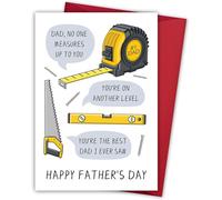 Funny Personalized Father's Day Card for Dad Husband, Best Dad Gift for Papa Step Bonus New Daddy from Daughter Son Kids Wife
