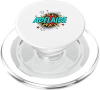 Funny Personalized Name Comic Pop Art Superhero Adelaide PopSockets PopGrip for MagSafe