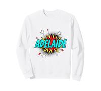 Funny Personalized Name Comic Pop Art Superhero Adelaide Sweatshirt