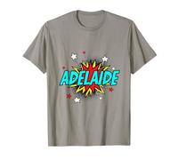 Funny Personalized Name Comic Pop Art Superhero Adelaide T-Shirt