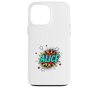 Funny Personalized Name Comic Pop Art Superhero Alice Case for iPhone 13 Pro Max